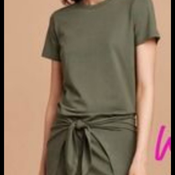 ARMY GREEN Wilfred free tie tshirt dress m - Picture 5 of 10